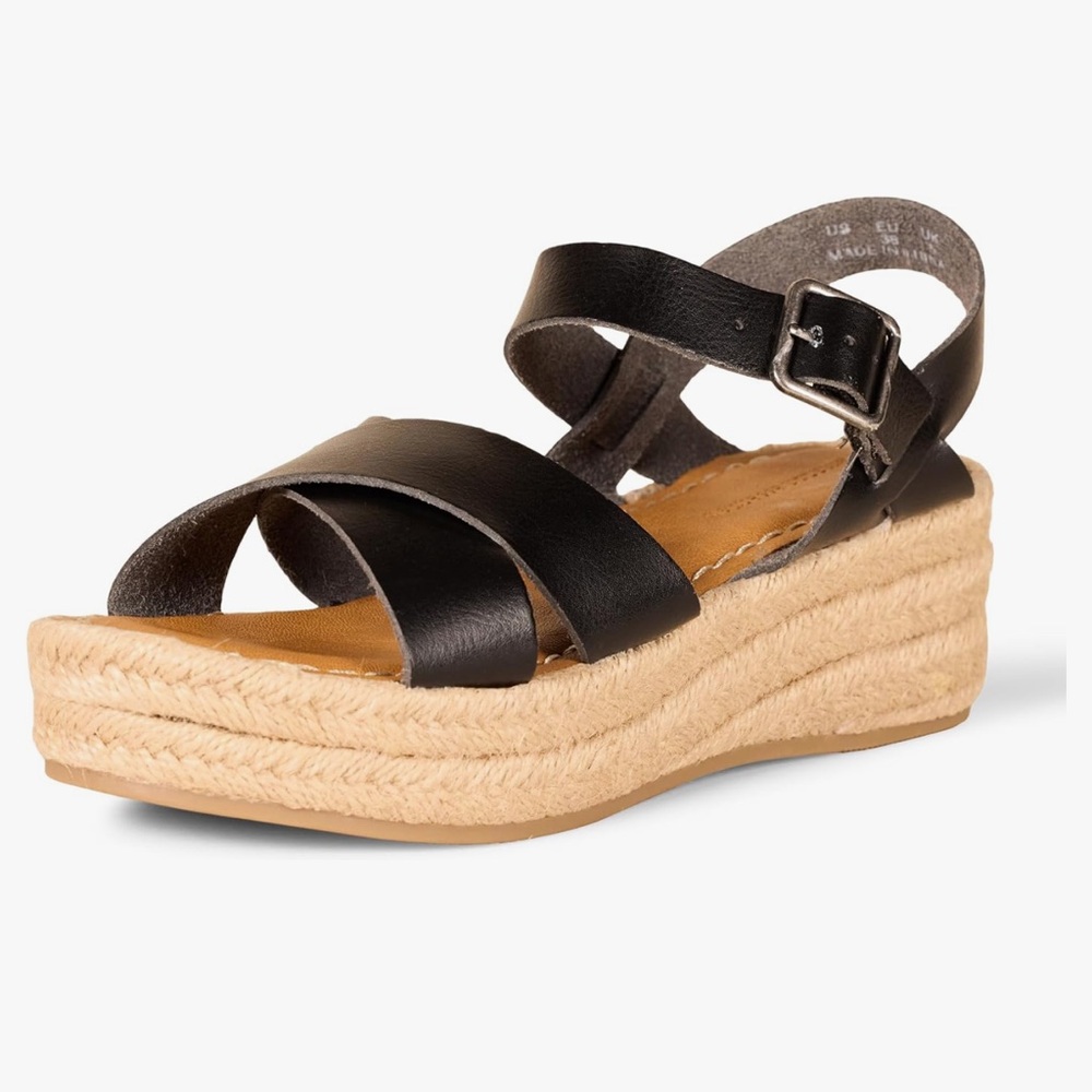 Amazon Essentials Women's Flatform Espadrille Sandal 7.5